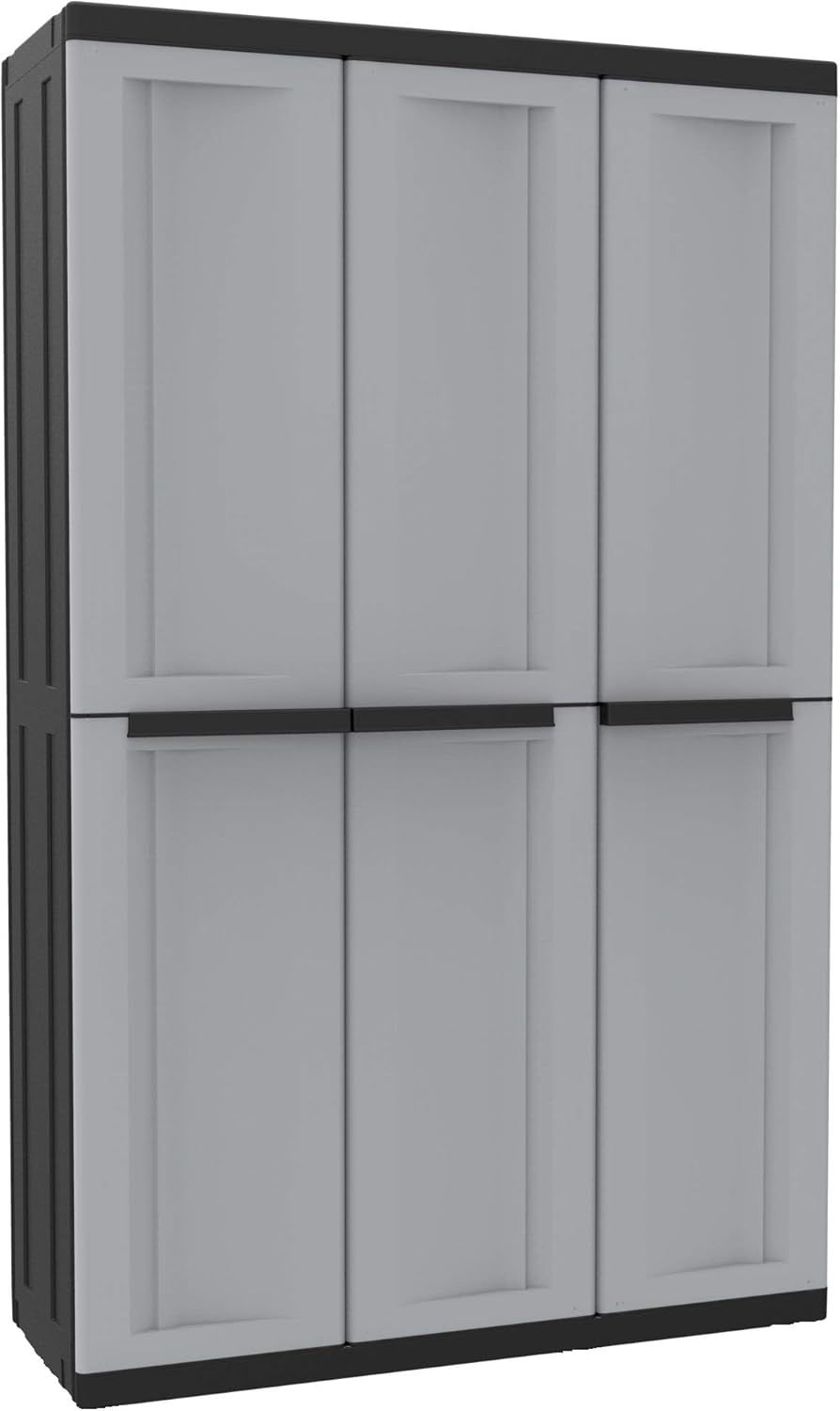 Kreher Mehrzweckschrank Dreitüriger Kunststoffschrank 'C-Twist' (groß) Bild 1