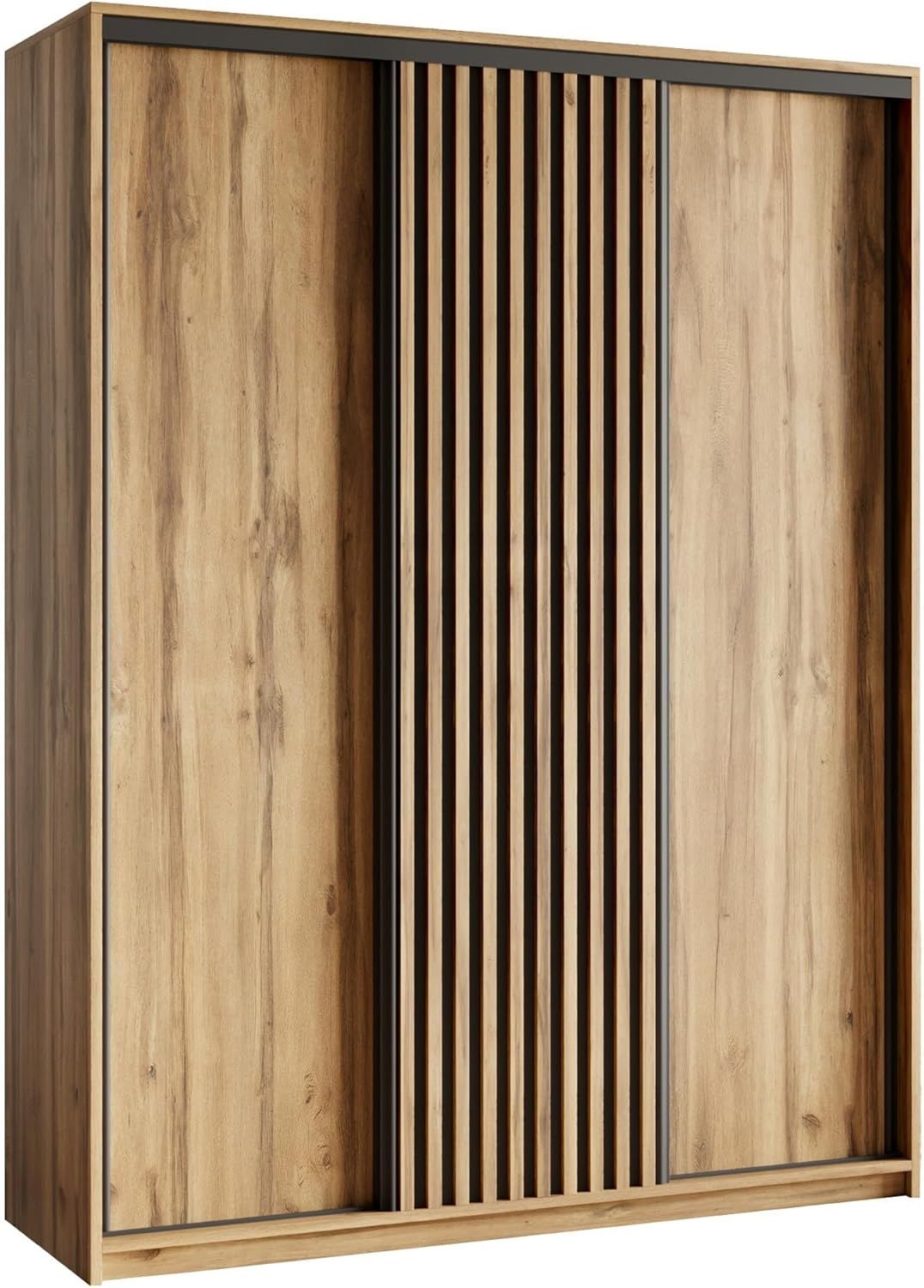 Masseno Schwebetürenschrank VONTE Kleiderschrank mit Schubladen Schrank Schlafzimmerschrank Bild 1