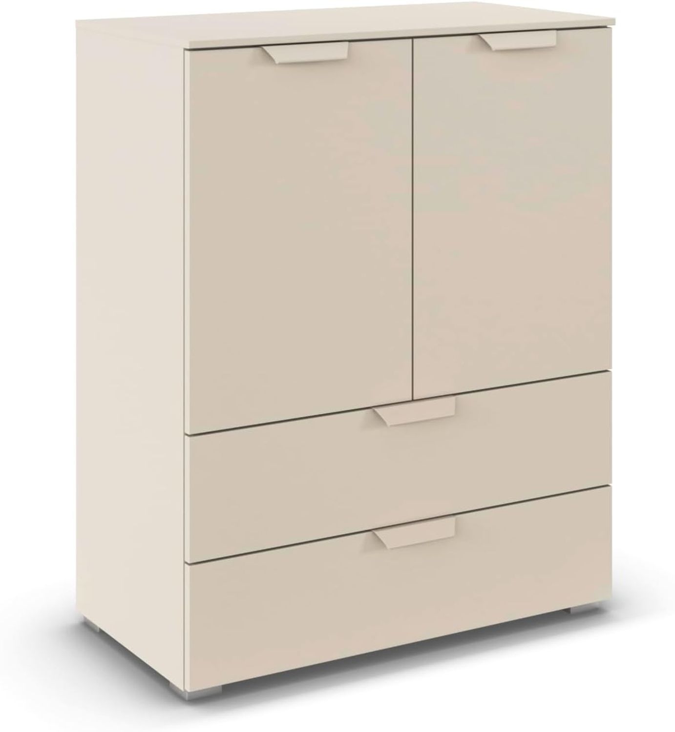 rauch Aditio Box, Kommode, 2-türig, 2 Schubladen, mit Softclose-Funktion, Farbe Beige, BxHxT 80x100x42cm Bild 1