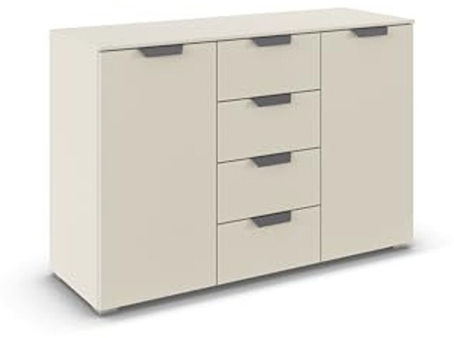 rauch Aditio Box, Kommode, 2-türig, 4 Schubladen, mit Softclose-Funktion, Farbe Beige, BxHxT 120x81x42cm Bild 1