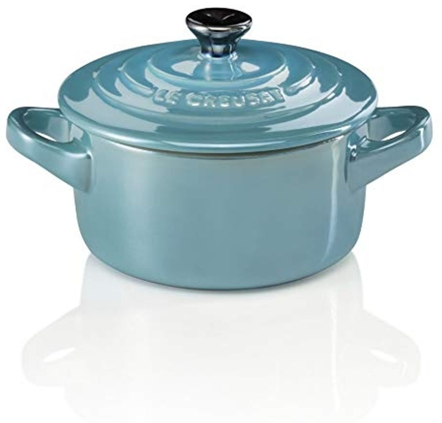 Mini Cocotte Metallics Karibik Poterie Le Creuset - Backofen geeignet Bild 1
