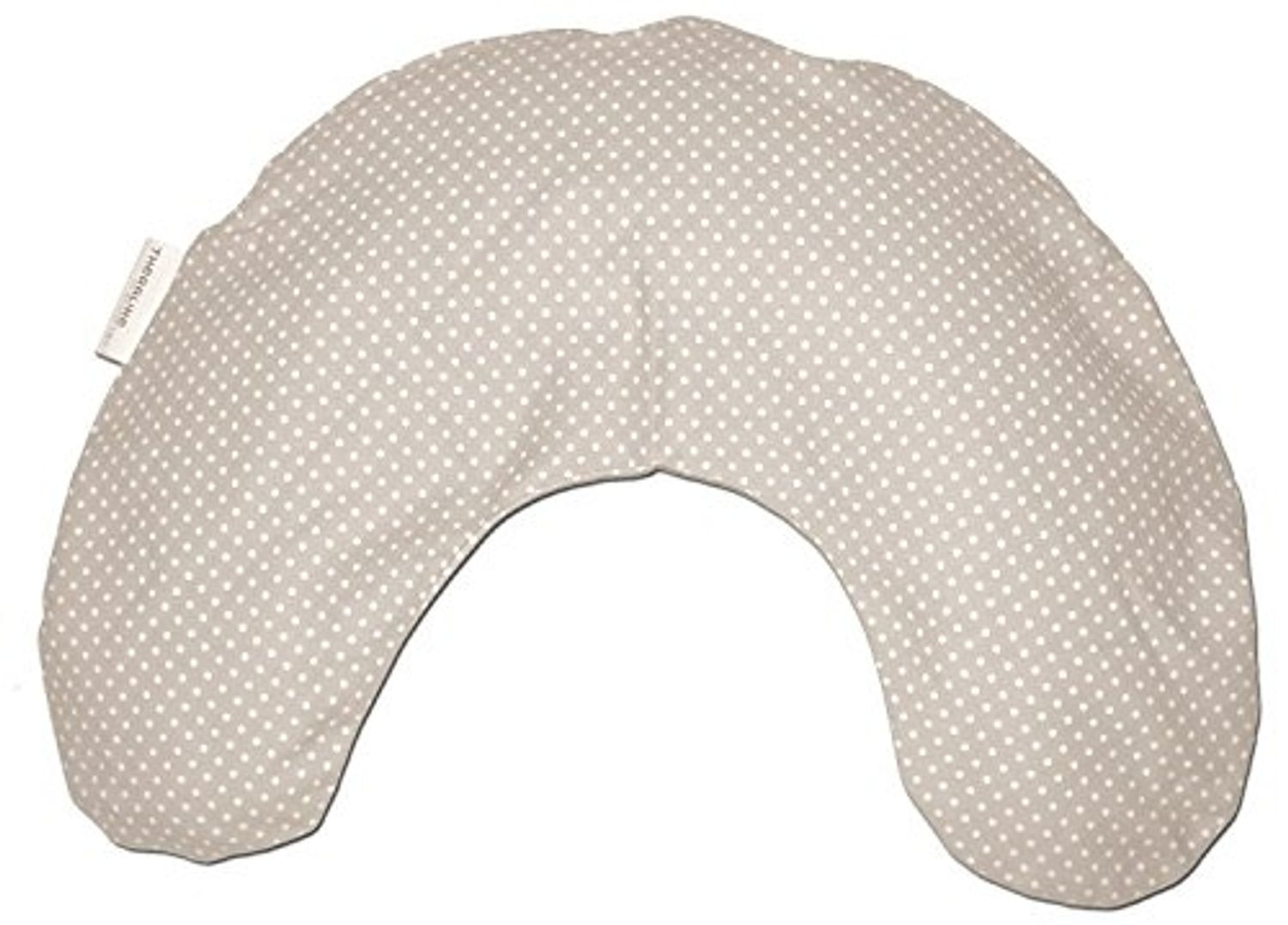 Theraline Nackenkissen mittel, Mikroperlenfüllung inkl. Bezug, Baumwolle, ca. 100 c, x 21 cm, Punkte beige Bild 1