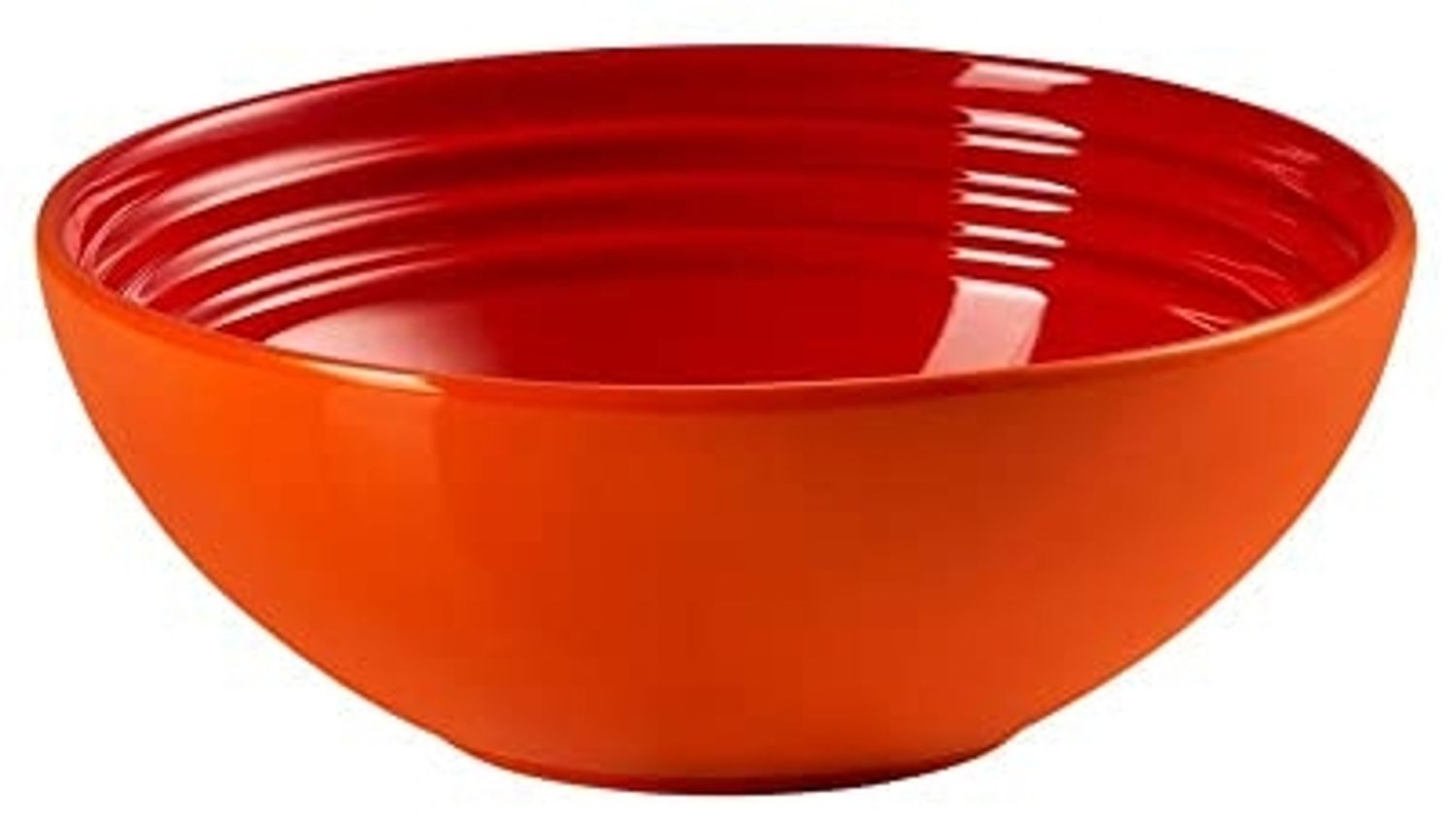 Le Creuset Salatschüssel 24 cm Ofenrot Bild 1