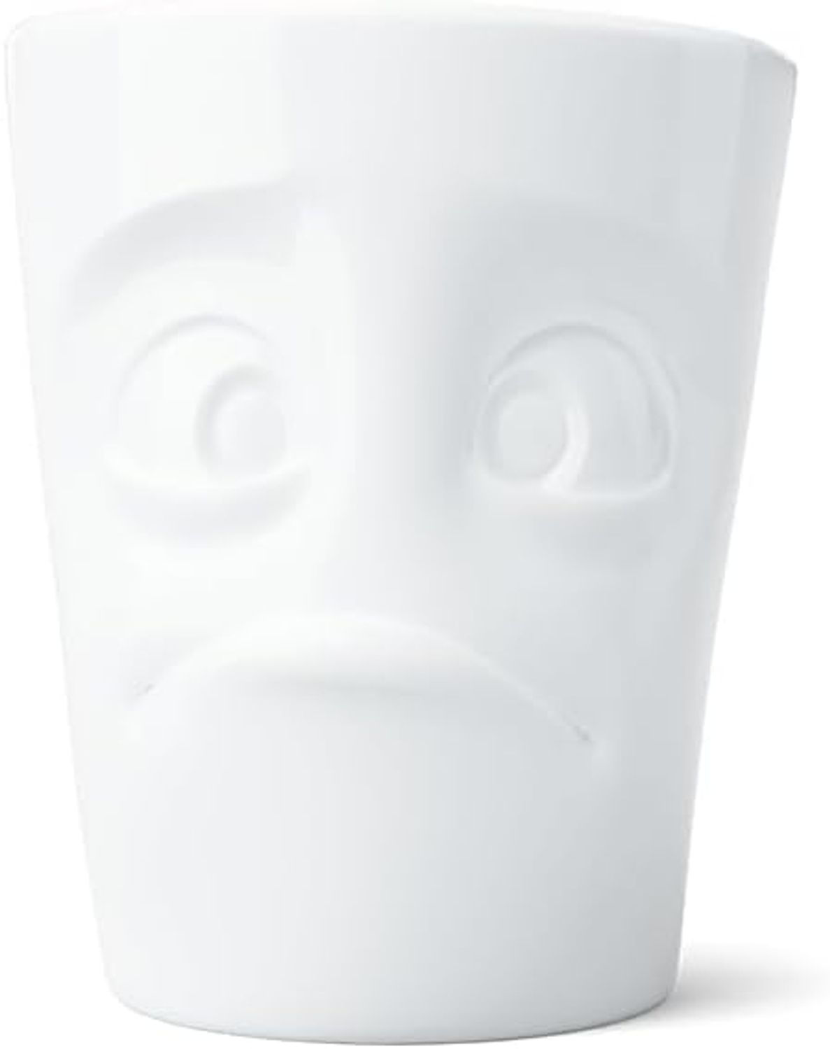 FIFTYEIGHT Henkelbecher 350ml - Verdutzt weiß Bild 1
