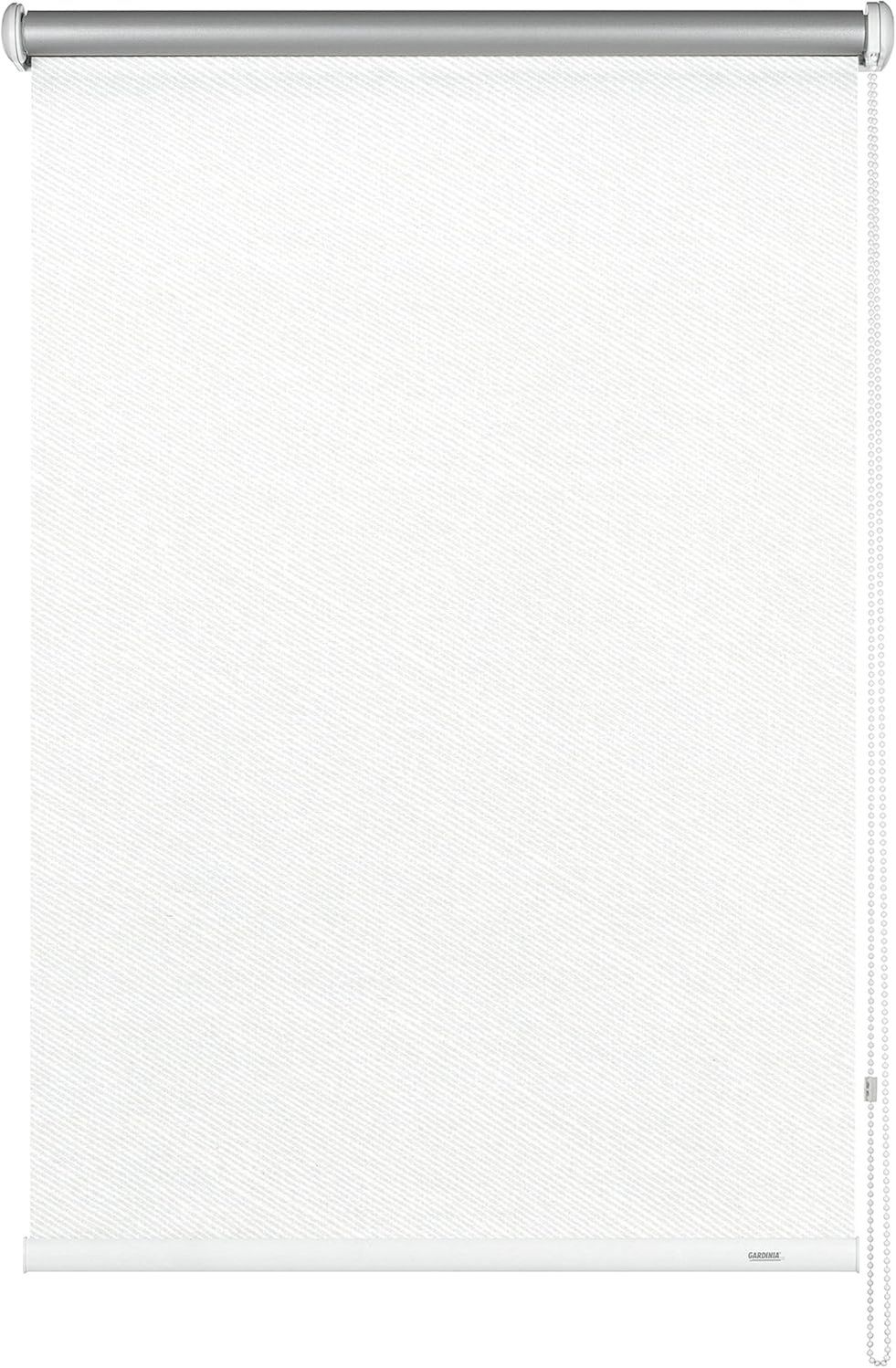 Seitenzug-Rollo Thermo Weiß Streifen Bild 1