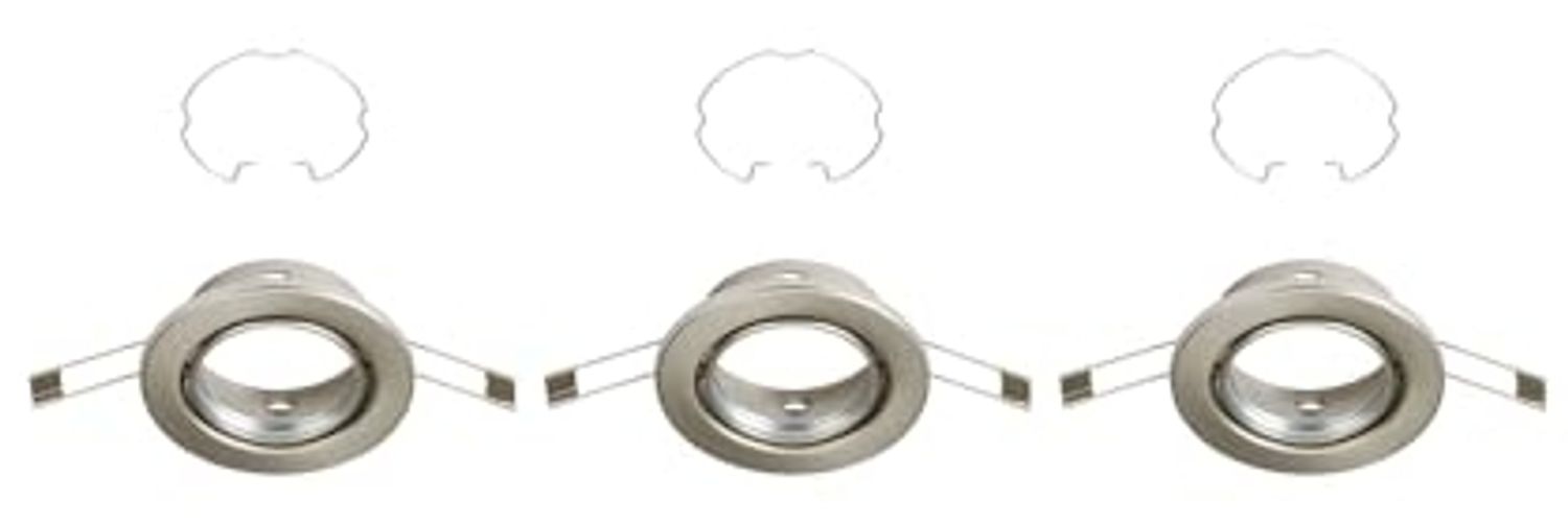 Briloner 3er Set Einbauleuchten nickel-matt Ø 8,6 cm Bild 1