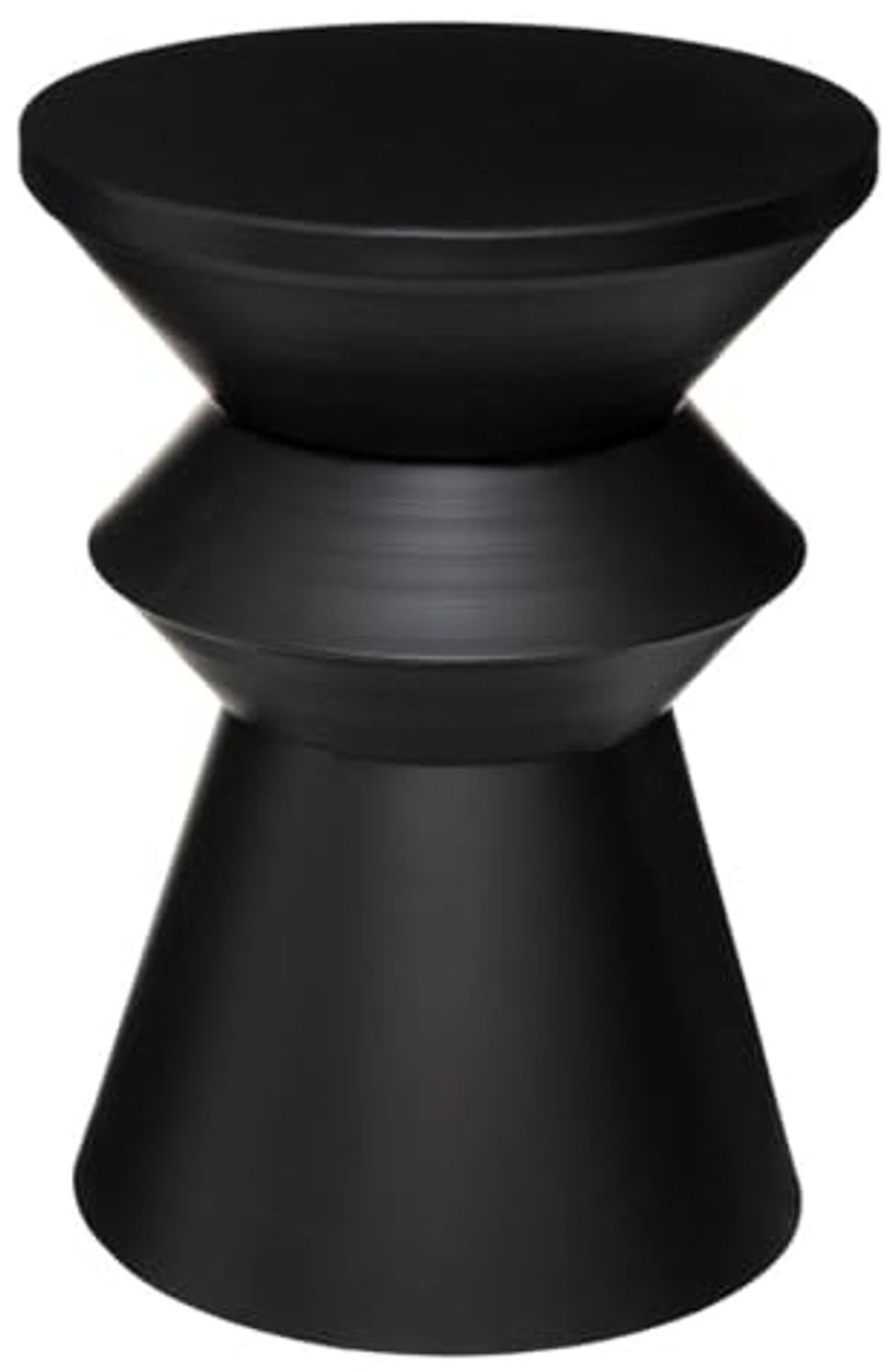 Atmosphera - Couchtisch Sohan - Metall - schwarz D. 49 cm - Schwarz Bild 1
