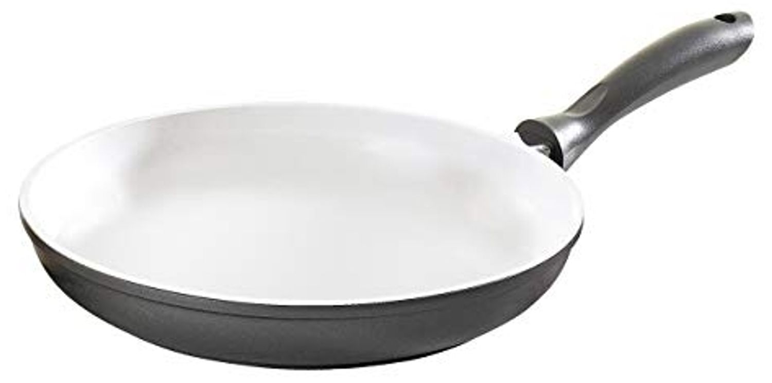 Bratpfanne OSLO 20 cm Aluguss mit weißer Ceramic-Beschichtung / Pfanne induktionsfähig / Karl Krüger / Stielpfanne Bild 1