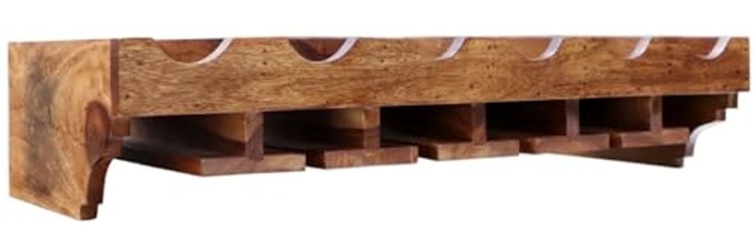 Weinregal Kali 70x30 aus indischem Sheesham-Massivholz Bild 1