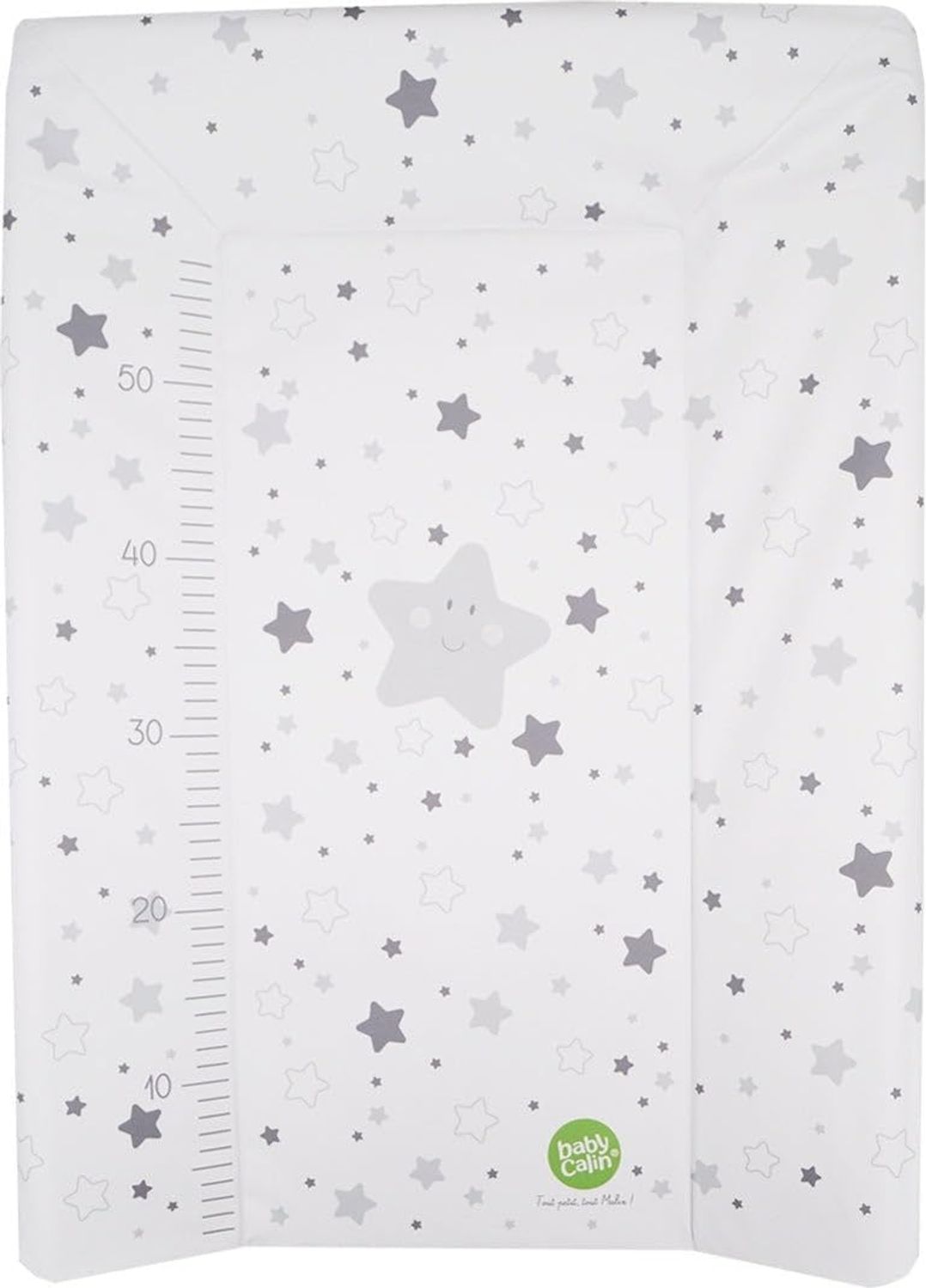 Babycalin Wickelauflage mit Sternen 50x70 cm grau Bild 1
