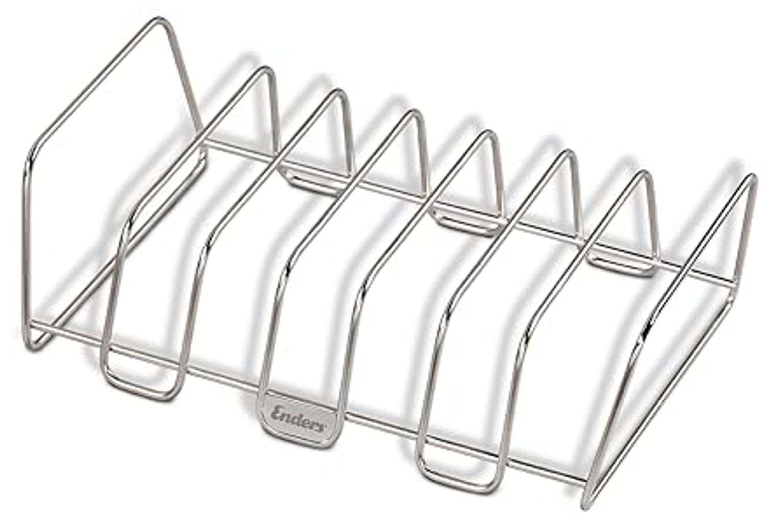 Enders® Rippchen- und Bratenhalter, aus Edelstahl, Halter für 7 Spareribs, Bratkorb, Grillen, Gasgrill, Rippchen, Braten #8823, edelstahlfarben Bild 1