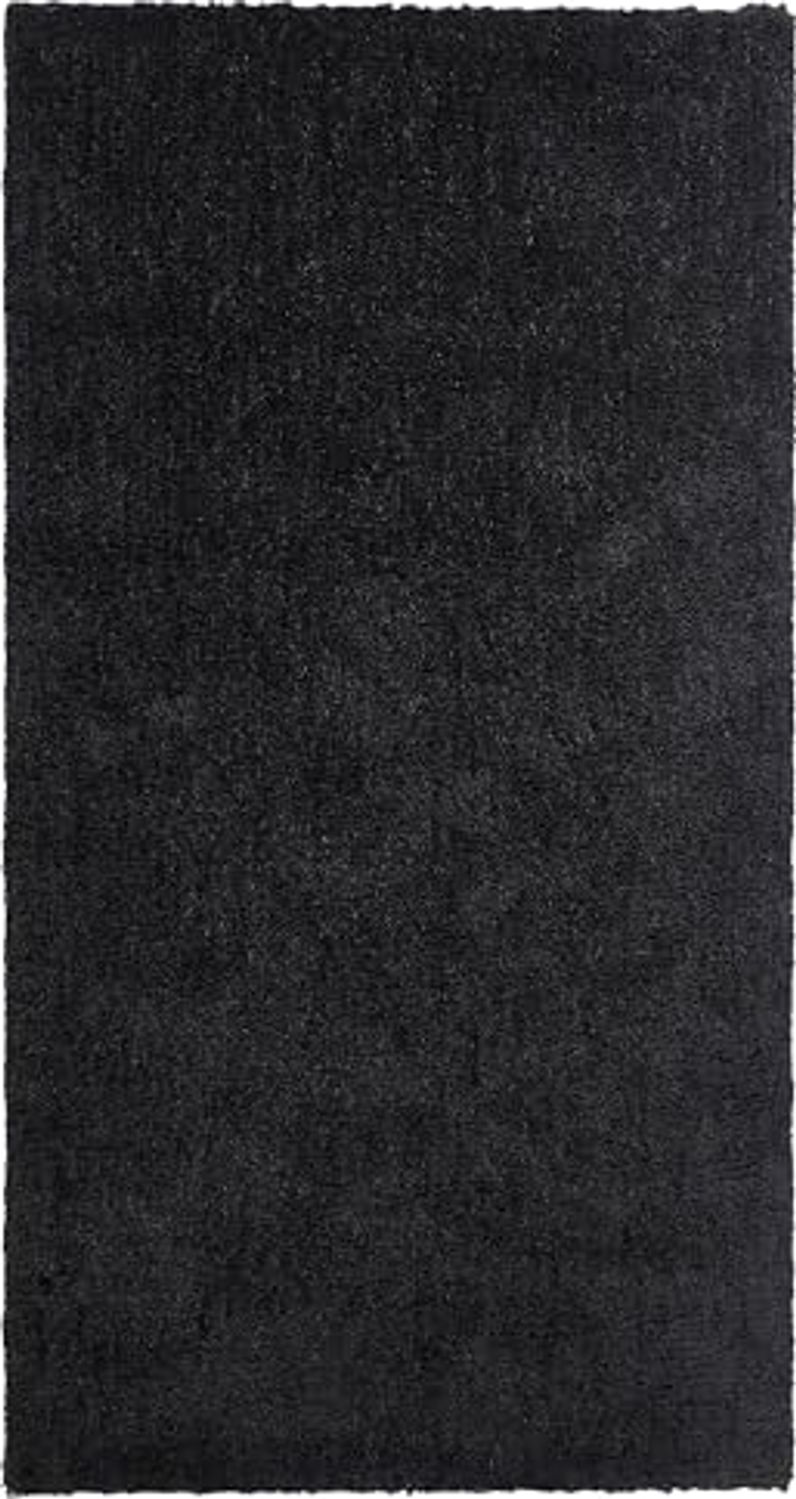 Teppich schwarz 80x150 cm Shaggy DEMRE Bild 1