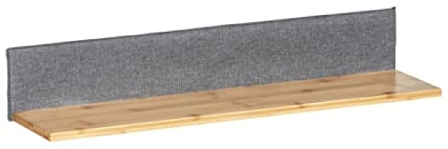 Wenko 62225800, Schweberegal, Wandverteiler, MDF-Platten, Polyester, Grau, Holz, Universal, 1 Regale Bild 1