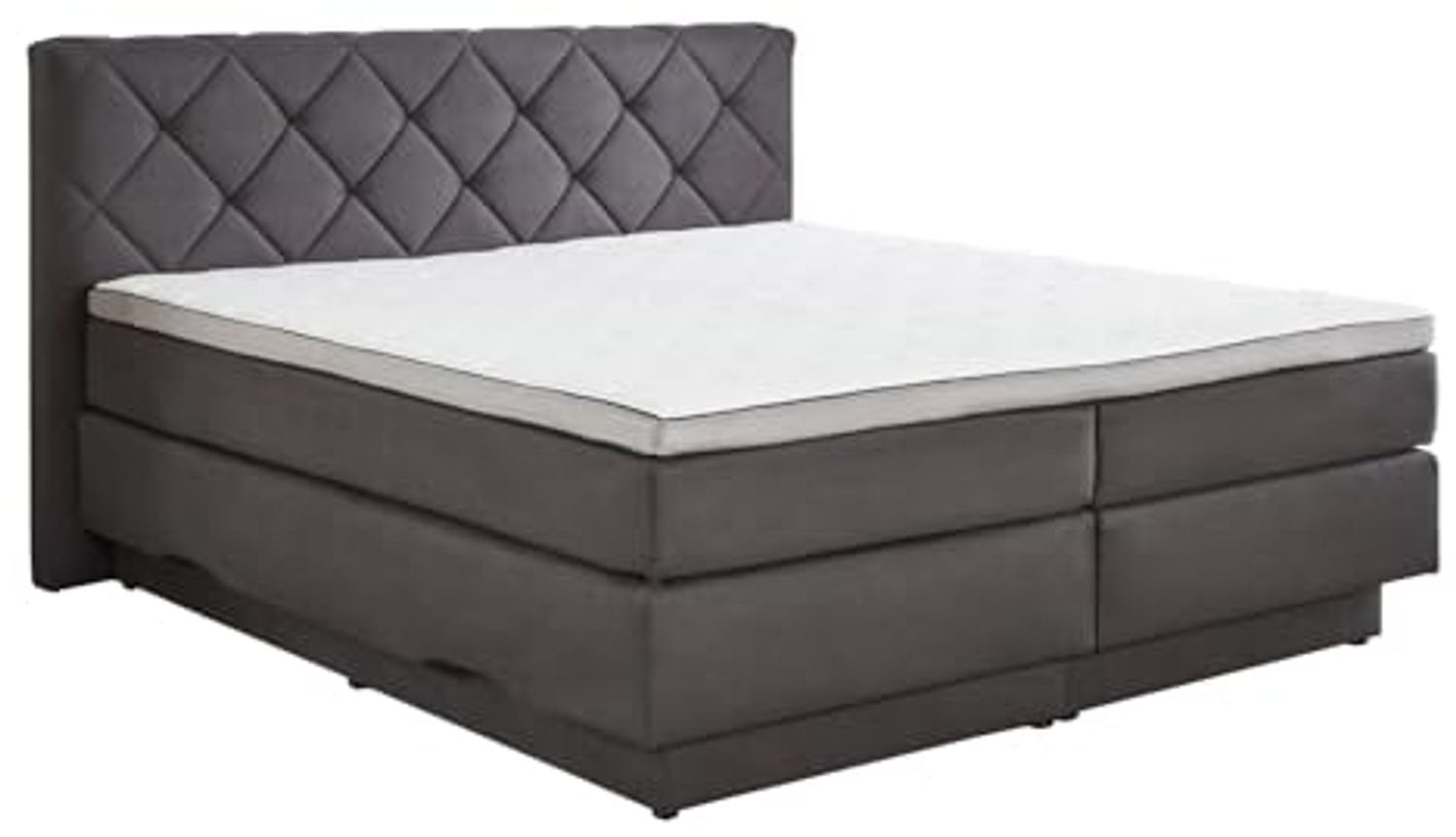 Boxspringbett MARILLO anthrazit 7-Zonen TFK wendbar H2/H3 180x200 Bild 1