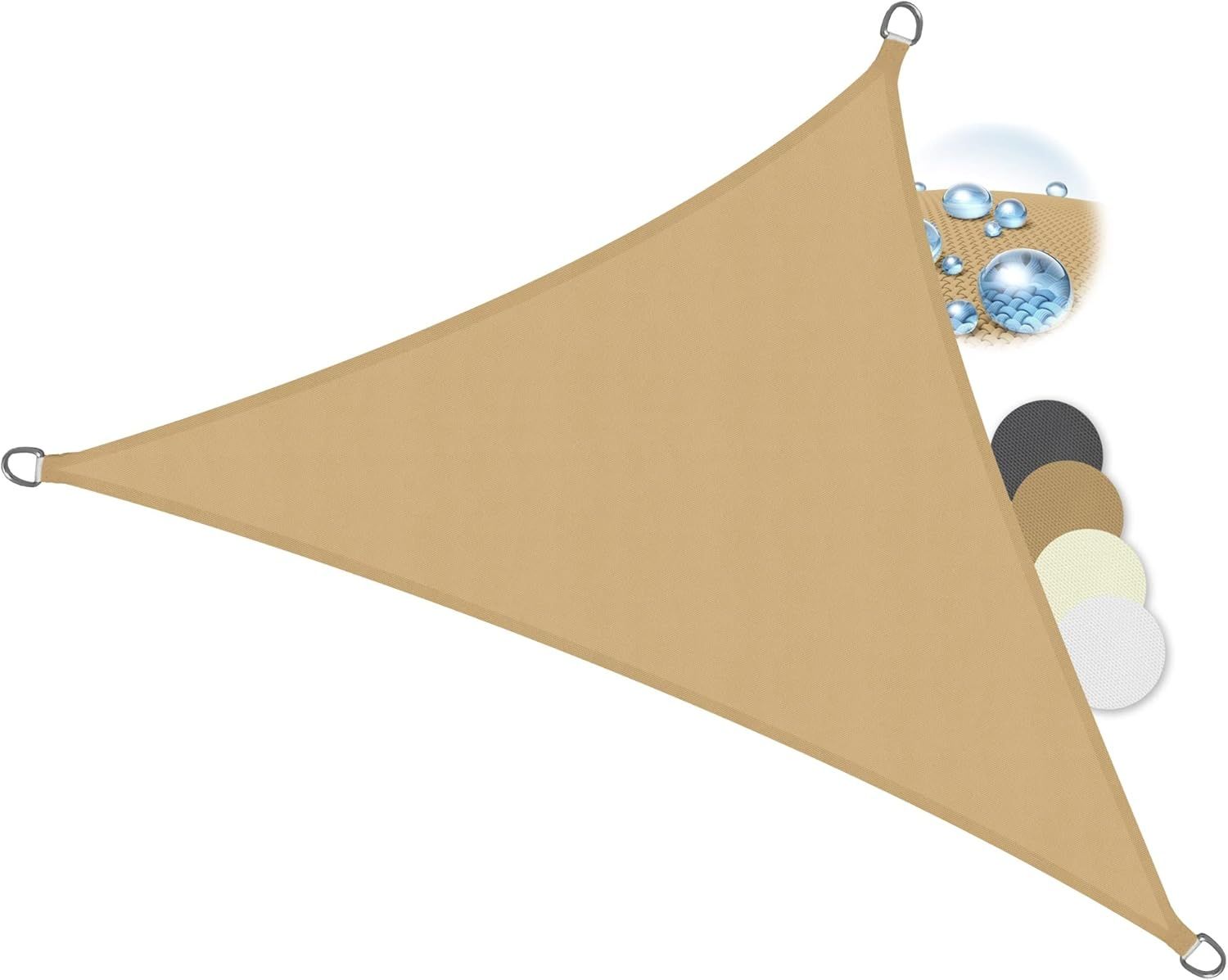 Sol Royal SolVision Sonnensegel PES Dreieck PS9 Sand, 600 x 420 x 420 cm Bild 1