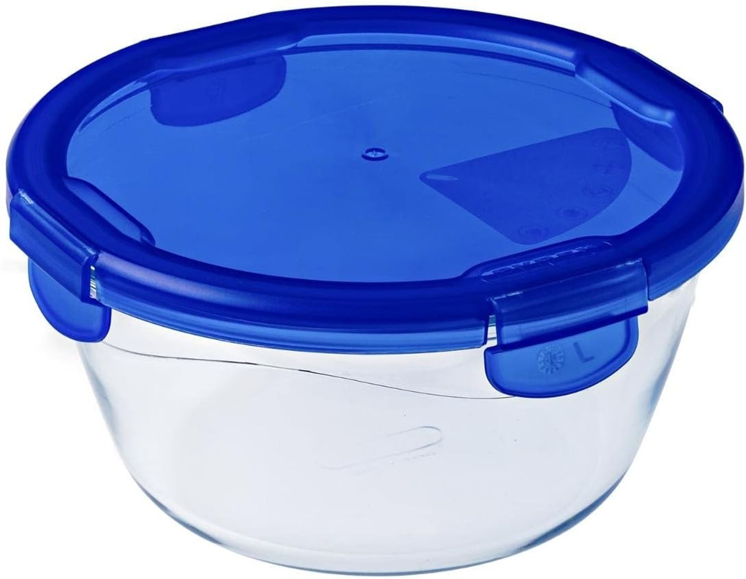 Pyrex 287PG00 Schüssel Rund 0 7 l Blau Transparent Glas -40 - 300 °C Bild 1