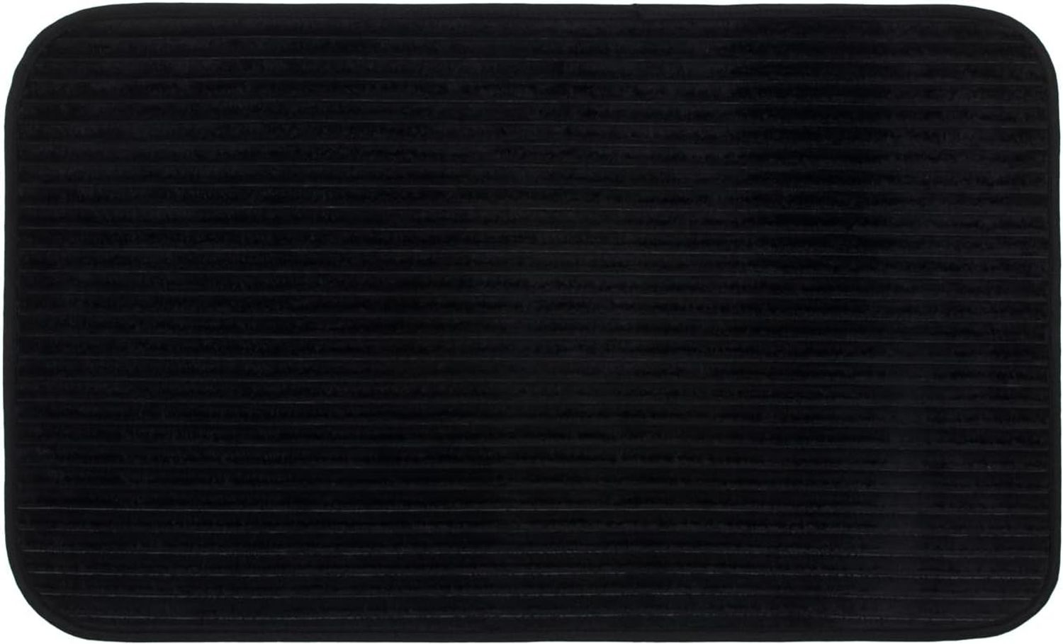 Gözze Badematte Berlin, Höhe 7 mm, rutschhemmend beschichtet, fußbodenheizungsgeeignet, Polyester, rechteckig, Badteppich, Uni Farben, Cord Optik, waschbar Bild 1