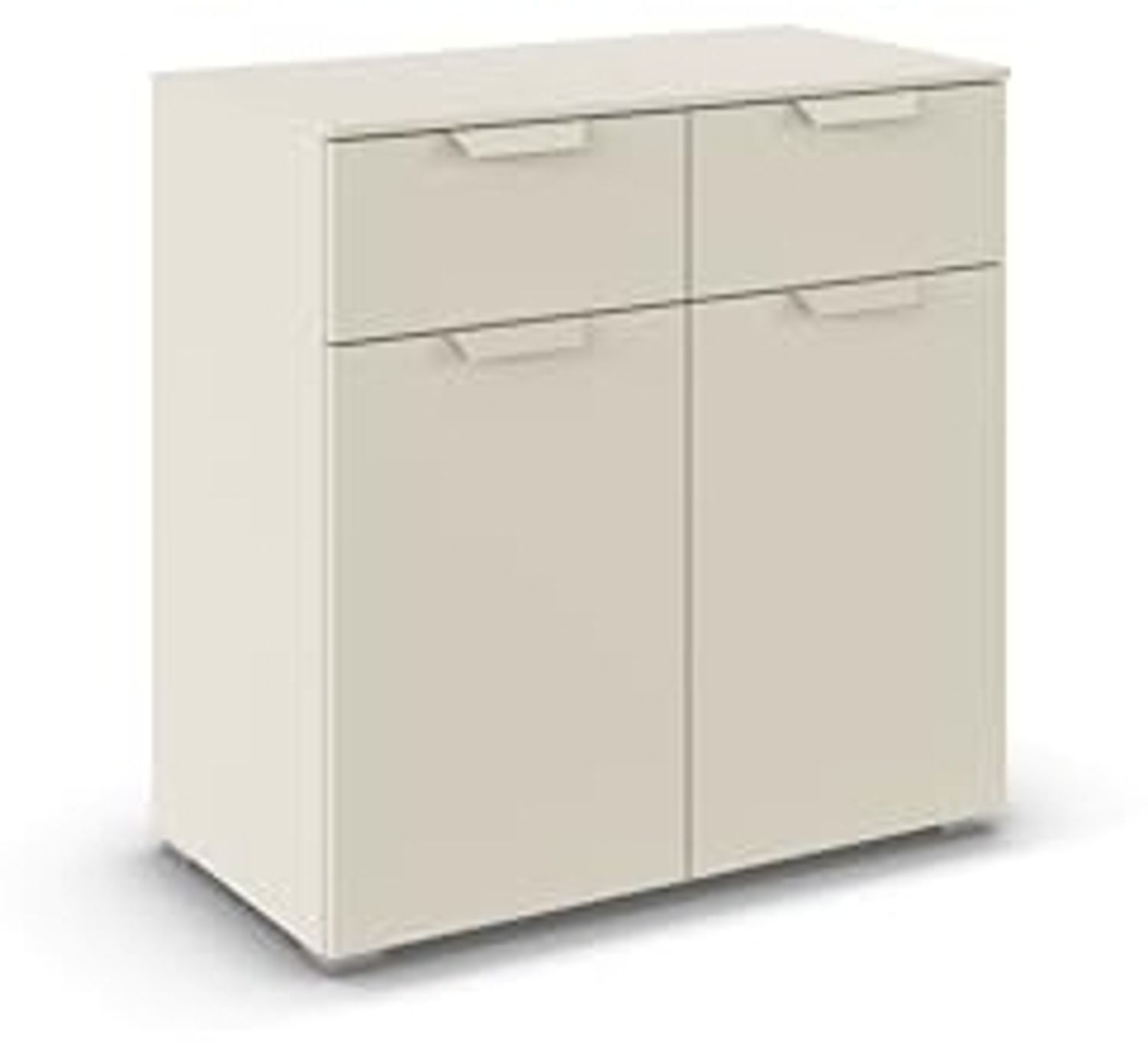 rauch Aditio Box, Kommode, 2-türig, 2 Schubladen, mit Softclose-Funktion, Farbe Beige, BxHxT 80x81x42cm Bild 1
