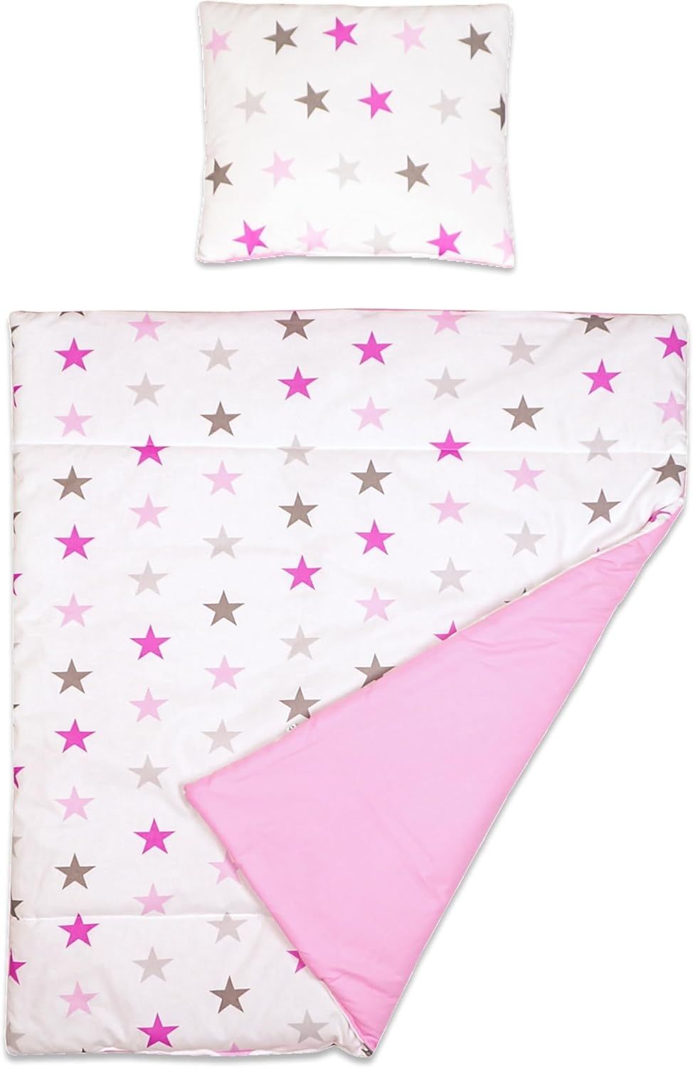 Baby Comfort 2-teiliges Baby Kinder Bettbezug 80x70 cm mit Kopfkissenbezug Bild 1