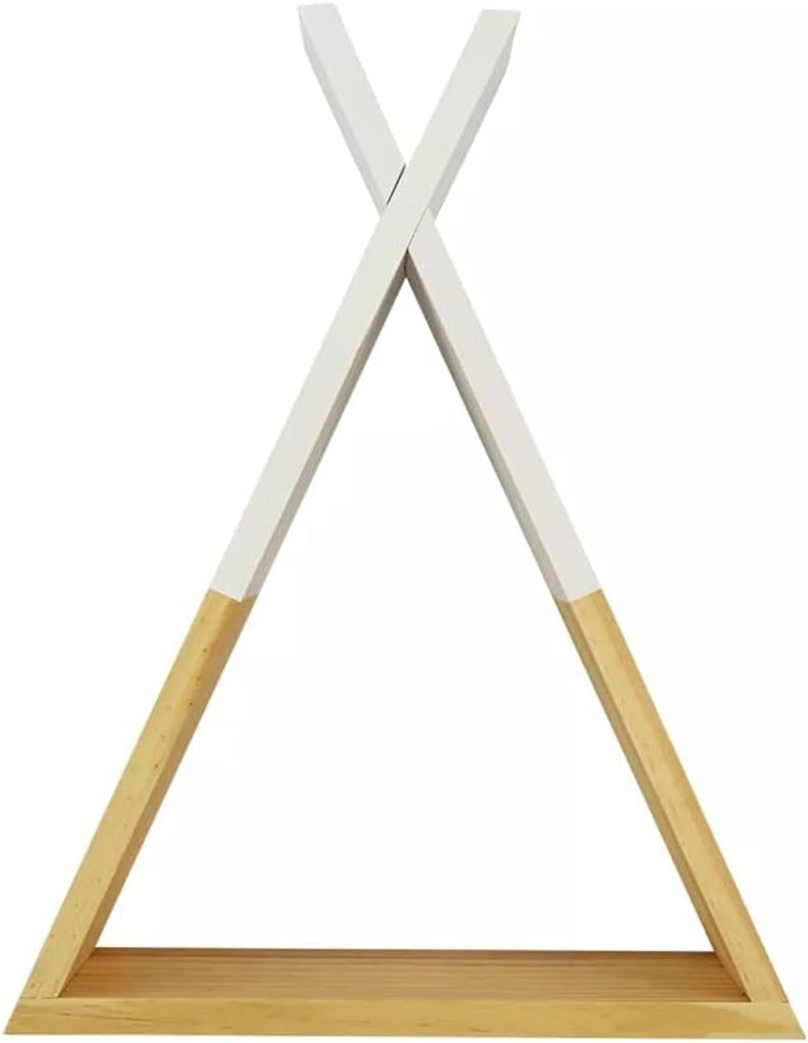 Puckdaddy 'Hugo' Wandregal im Tipi-Design 30 x 10 x 40 cm, natur Bild 1