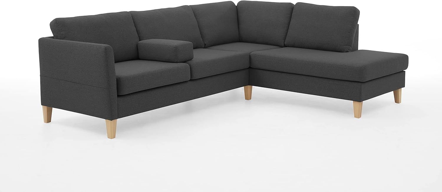 Atlantic Home Collection Ecksofa mit Ottomane rechts Bild 1