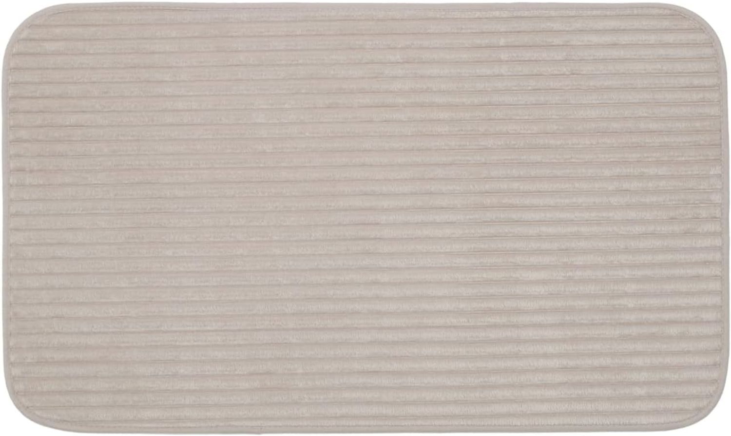 Gözze Badematte Berlin, Höhe 7 mm, rutschhemmend beschichtet, fußbodenheizungsgeeignet, Polyester, rechteckig, Badteppich, Uni Farben, Cord Optik, waschbar Bild 1