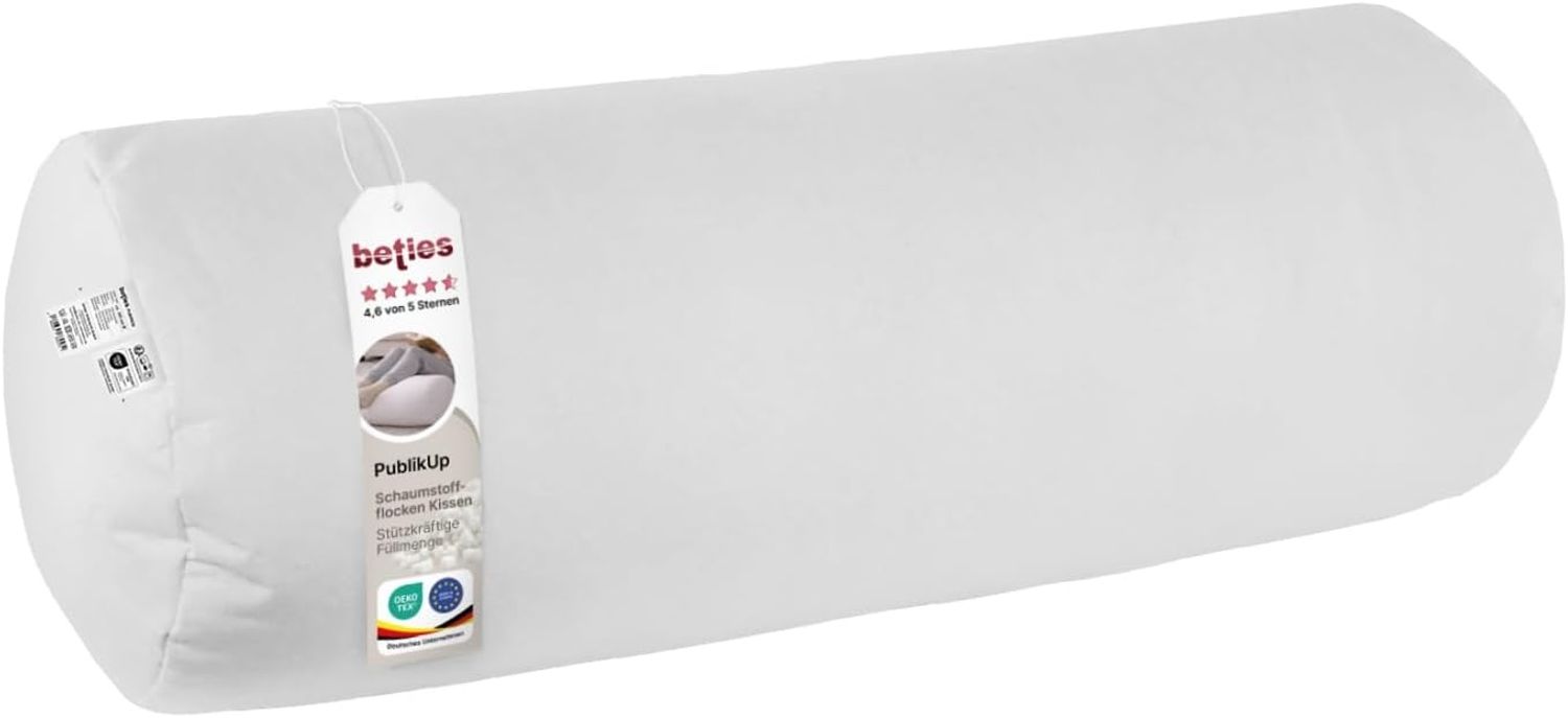 XL Rolle Kissenfüllung ca. 25x70 cm Schaumstoff-Flocken beties "PublikUp" Bild 1