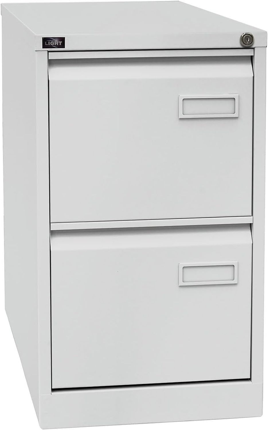 Bisley LIGHT Hängeregistraturschrank, einbahnig, DIN A4, 2 HR-Schubladen, Farbe lichtgrau Bild 1