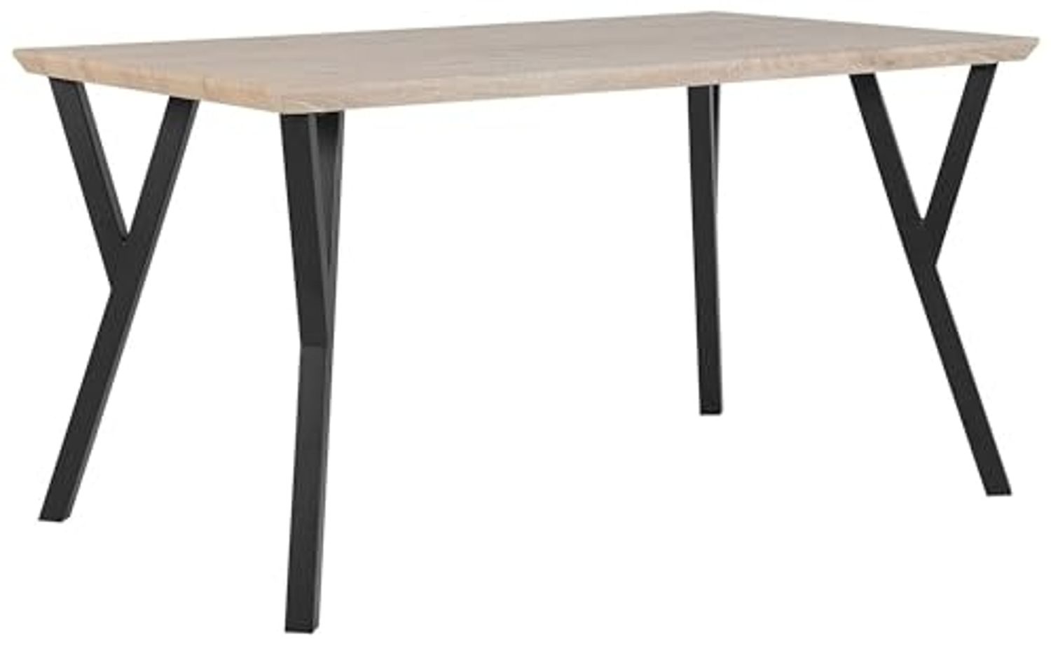 Esstisch heller Holzfarbton / schwarz 140x80 cm BRAVO Bild 1