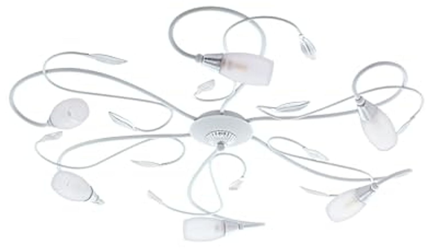 EGLO GERBERA 2 LED Deckenleuchte weiß, silber 6xG9 Bild 1