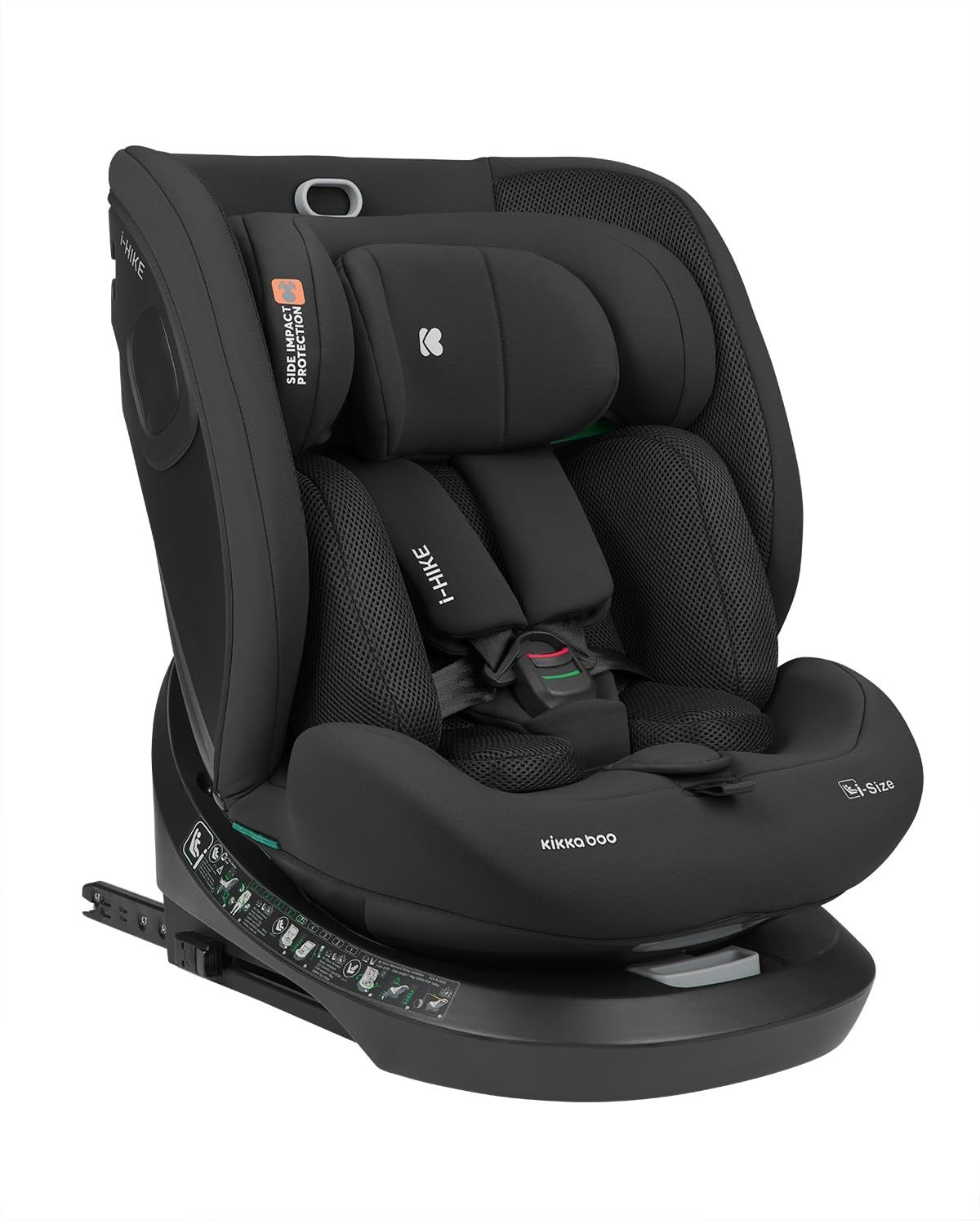 Kikkaboo i-Size Kindersitz i-Hike (40-150 cm) Isofix, 360° drehbar, verstellbar schwarz Bild 1