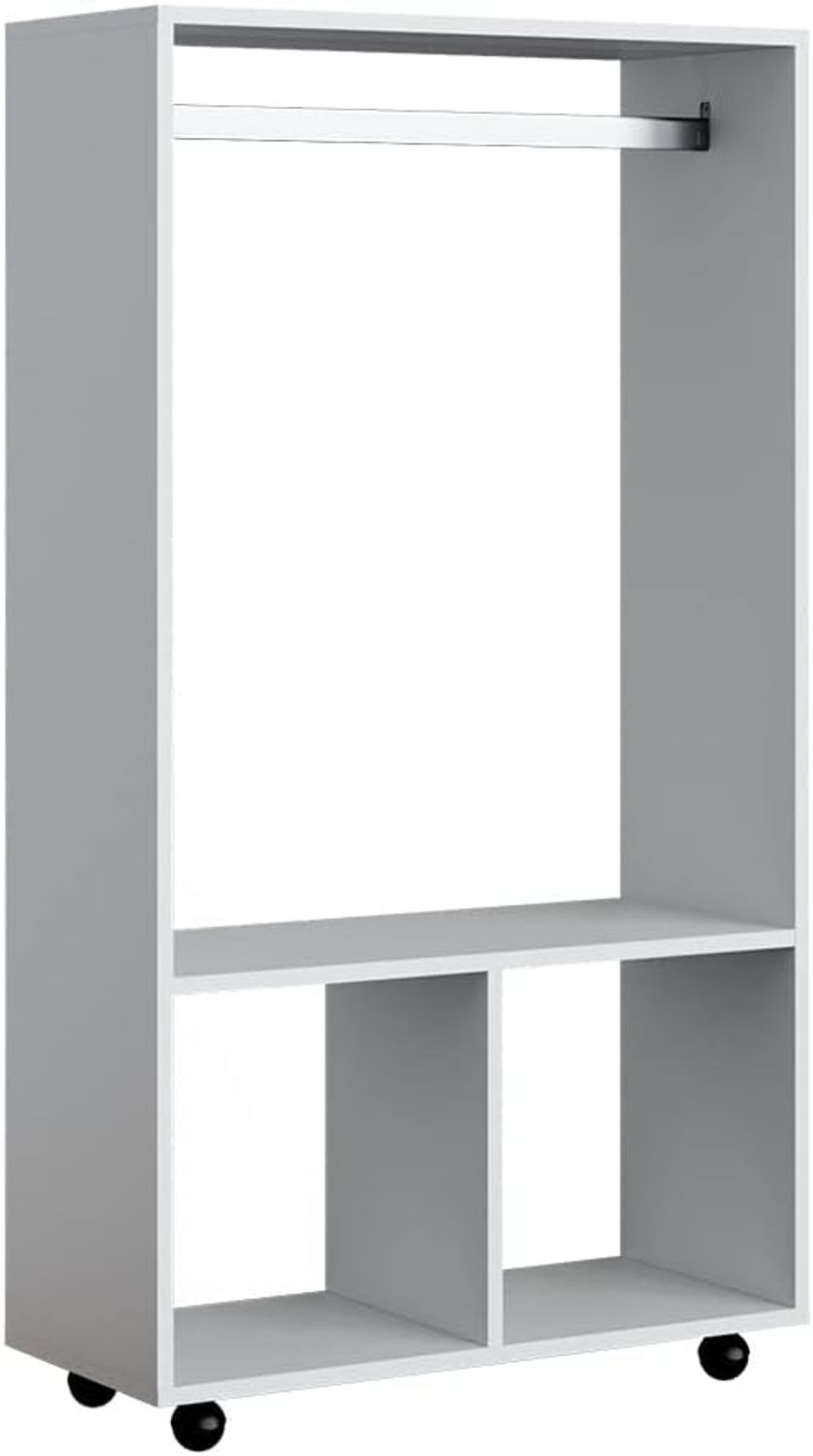 Kleiderschrank Sydney Weiß 70 x 128 cm Vicco Bild 1
