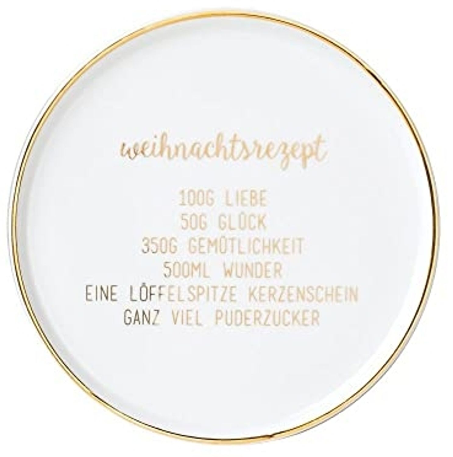 Räder Teller Weihnachtsrezept Ø 14 cm H 1 cm Bild 1