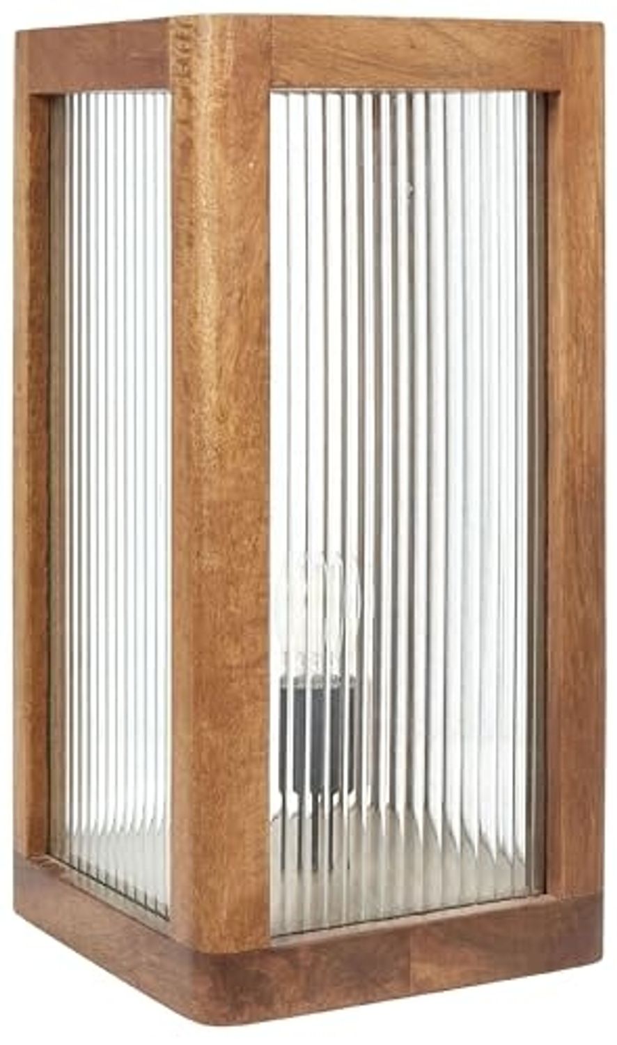 Tischleuchte KOLIDAM Mango Holz Heller Holzfarbton Bild 1