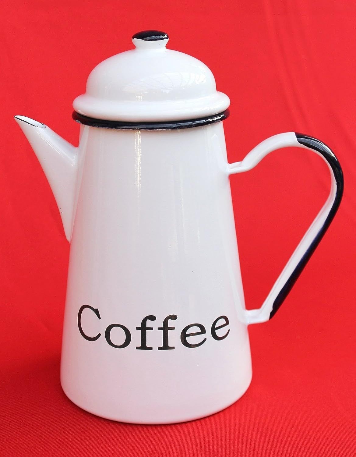 Kaffeekanne 578TB Coffee emailliert 22cm Wasserkanne Kanne Emaille Nostalgie Teekanne Bild 1