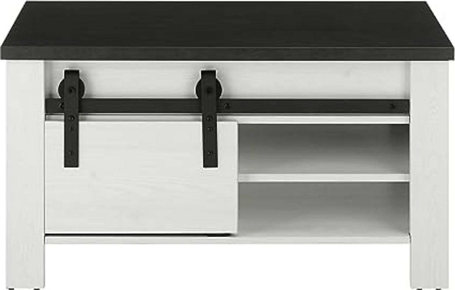 IMV 'Stove' Couchtisch im Landhaus-Stil, Holzwerkstoff weiß, 93x60 cm, FSC® zertifiziert Bild 1