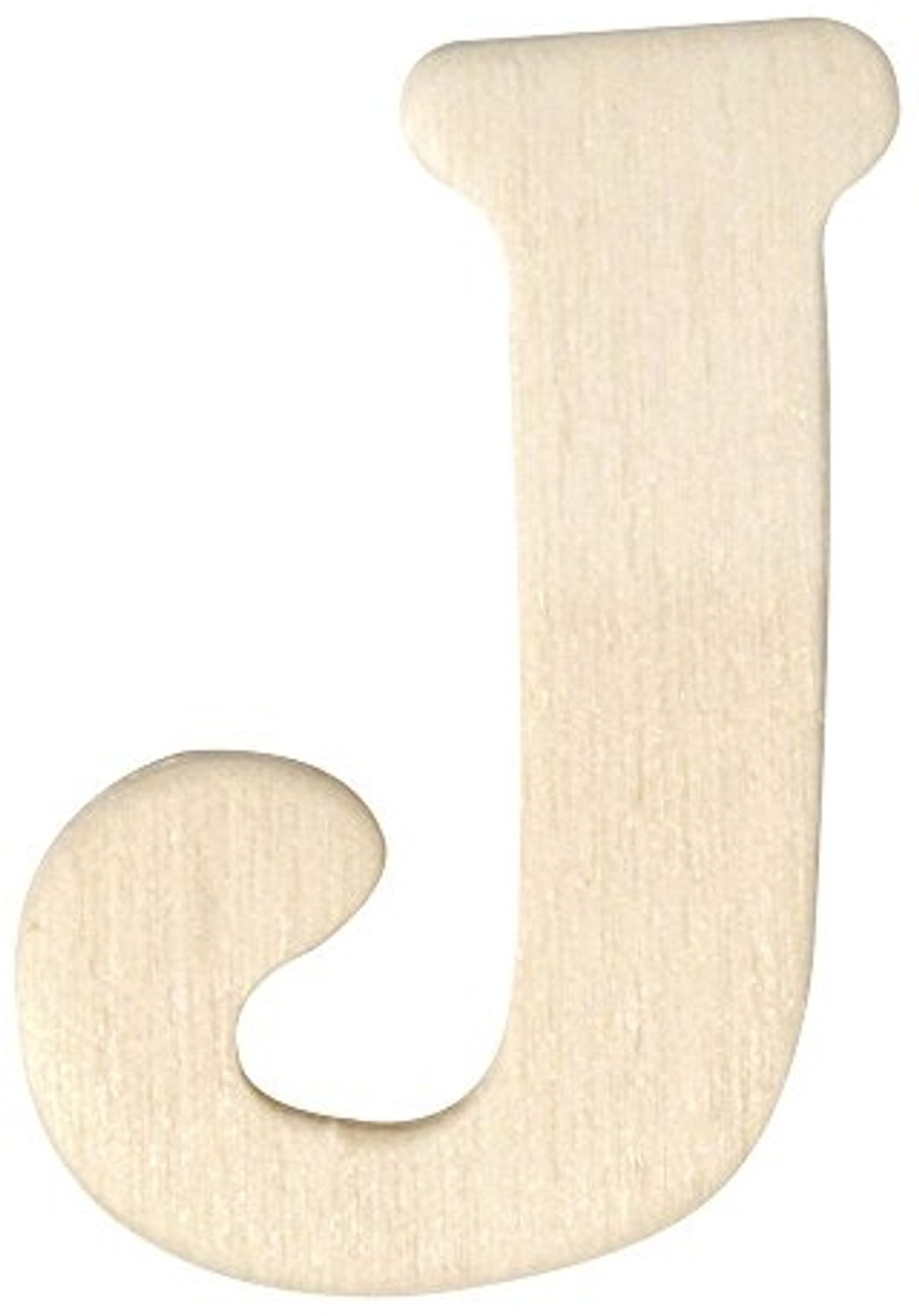 Holz-Buchstaben, 4 cm, J Bild 1