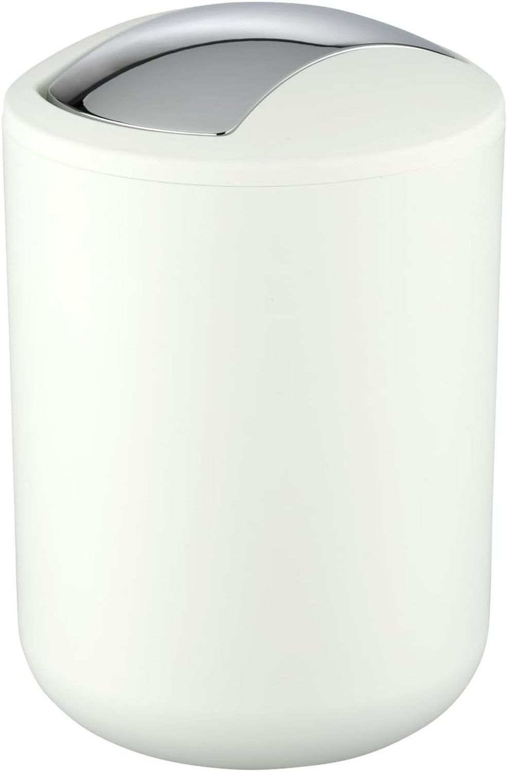 Wenko 'Brasil S' Kosmetikeimer mit Schwingdeckel, Kunststoff (BPA-frei), Ø 14x21 cm, 2 Liter, Weiß Bild 1