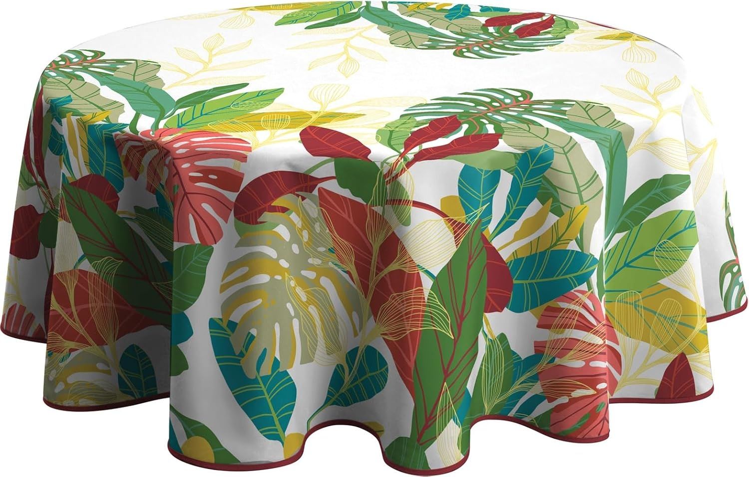 Le linge de Jules Tischdecke, schmutzabweisend, Acapulco, rund, 160 cm, Mehrfarbig Bedruckt Bild 1