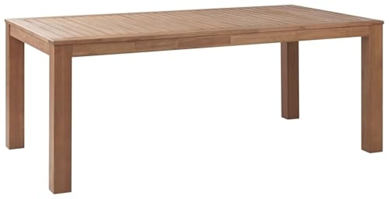 Gartentisch Holz Heller Holzfarbton MONSANO Bild 1