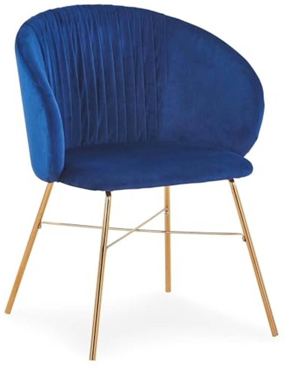 Menzzo Polsterstühle, Metall, Blau, L61 x T59 x H80 cm Bild 1