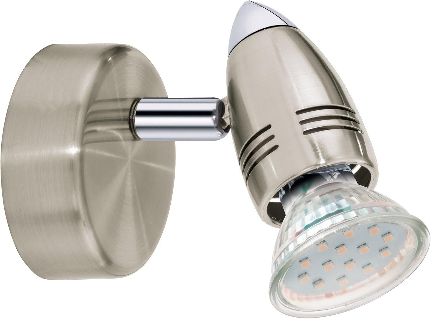 Eglo 92641 Spot LED MAGNUM-LED Stahl nickel-matt, chrom Ø7cm GU10 max. 1X2,8W 3000K Bild 1