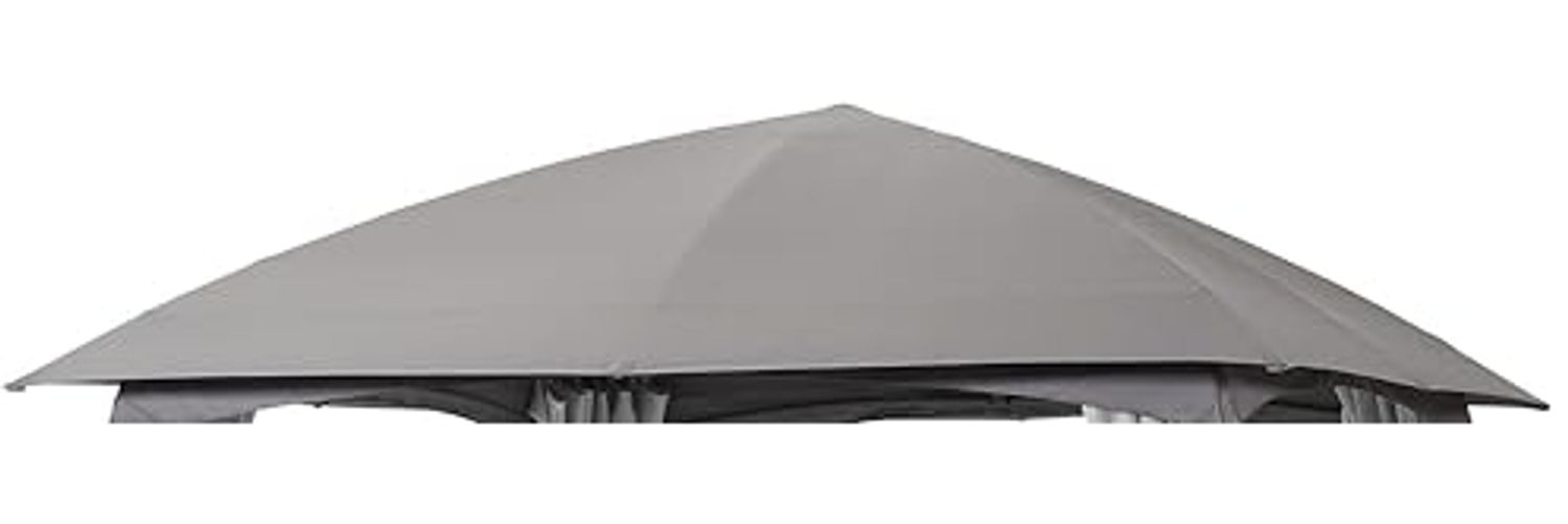 LECO Dachtextil anthrazit, Polyester, für Pavillon MILENA 3,3x3,3 m Bild 1