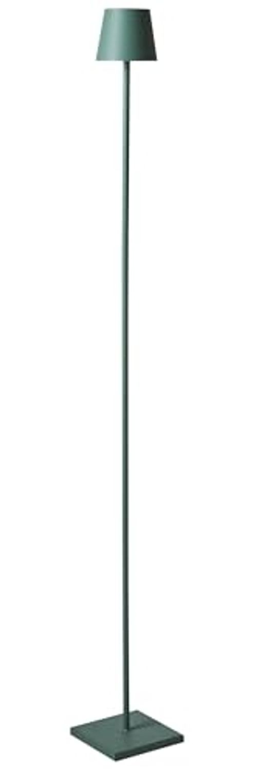 Kabellose LED Stehlampe GAVARRESA mit Dimmer Metall Grün Bild 1