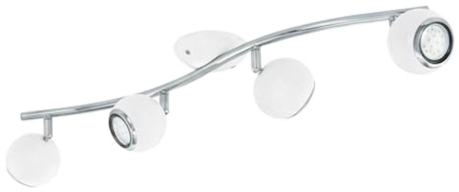 Eglo 31004 LED Spotleuchte BIMEDA Stahl weiß, chrom GU10-LED max. 4X2,8W L:64cm 3000K Bild 1