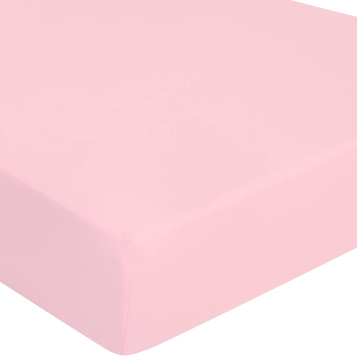 Dudu N Girlie Spannbetttuch für Kinderbett, 100 % Baumwolljersey, 70x140 cm, Rosa Bild 1