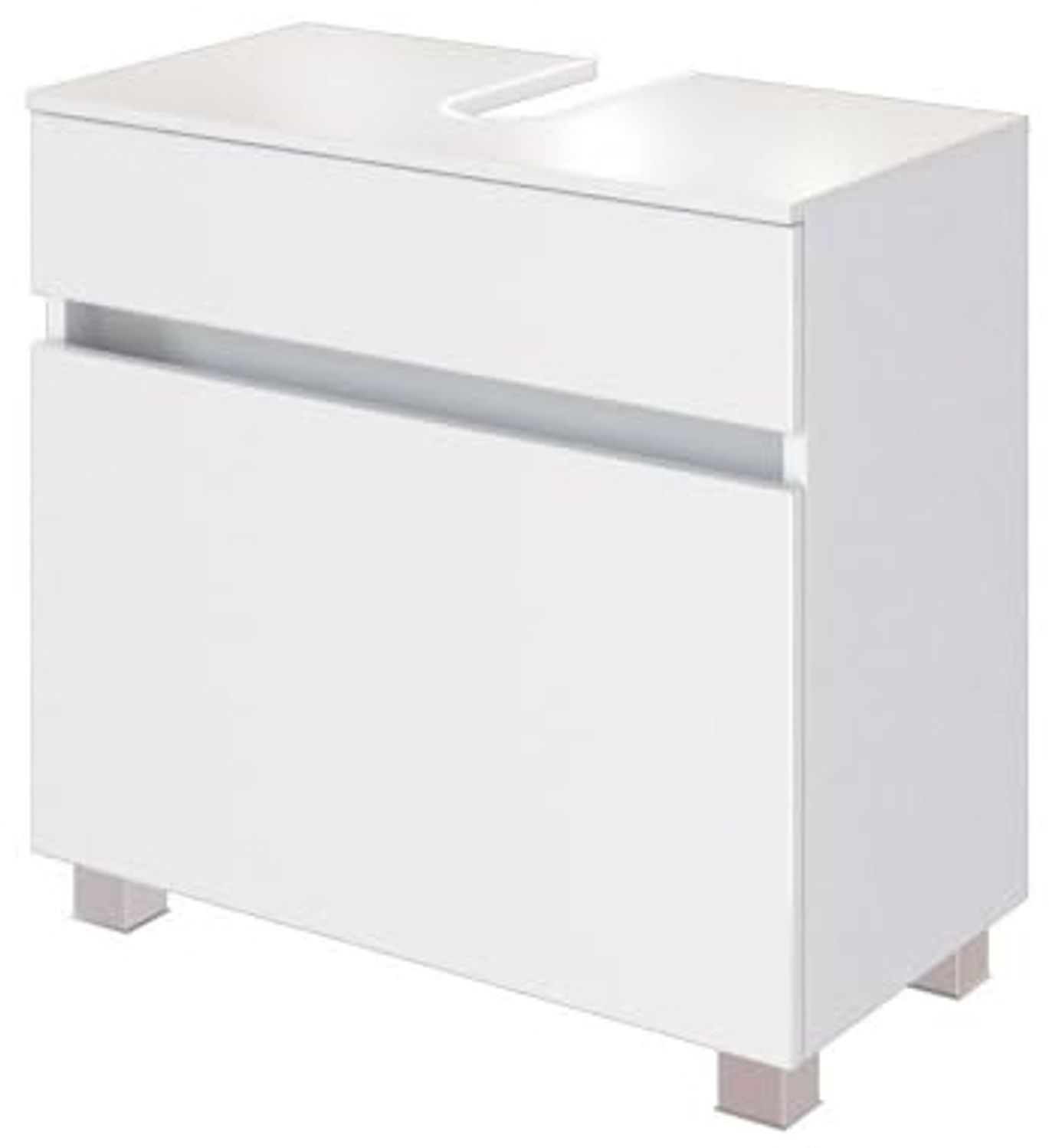 Waschbeckenunterschrank 'Baabe', weiß matt Bild 1