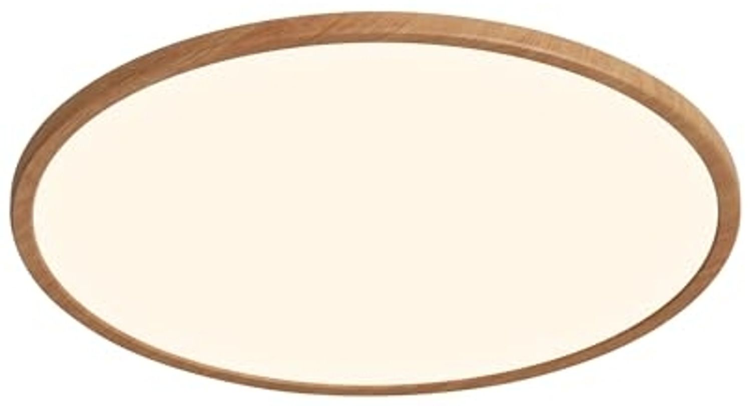LED Deckenlampe holzfarben Nordlux Oja 42 IP54 2150lm 2700K dimmbar Bild 1