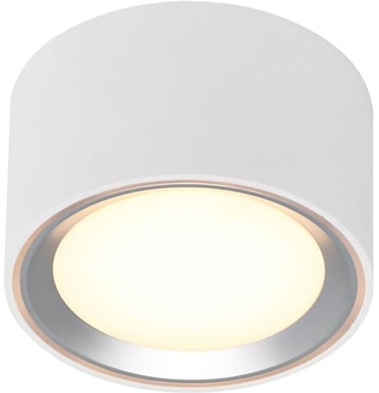 LED Aufbauleuchte weiß silber Nordlux Fallon 10cm 500lm Moodmaker Bild 1