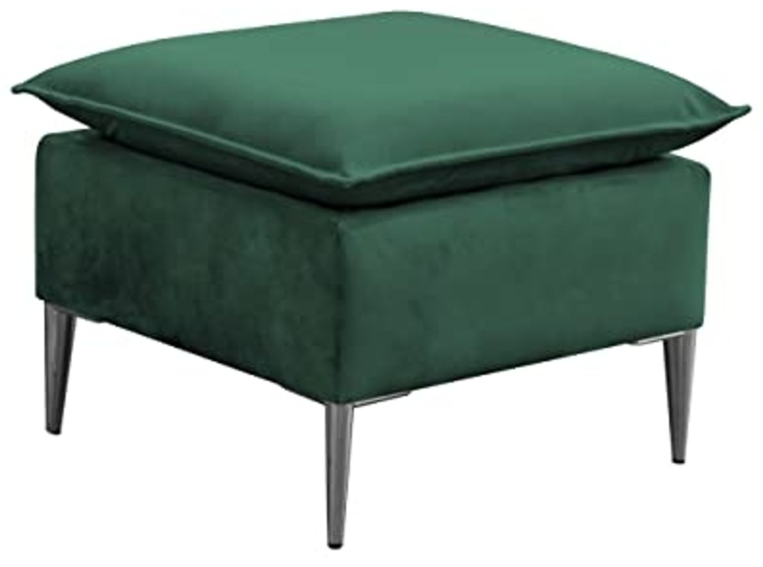 Polsterhocker Mokoli (Farbe: Tiffany 10, Füße: Silber) Bild 1